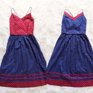 1970s Lanz Prairie Reversible Halter Dress